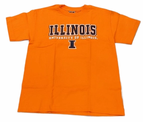Illinois Fighting Illini Orange Colosseum NCAA Youth T-Shirt