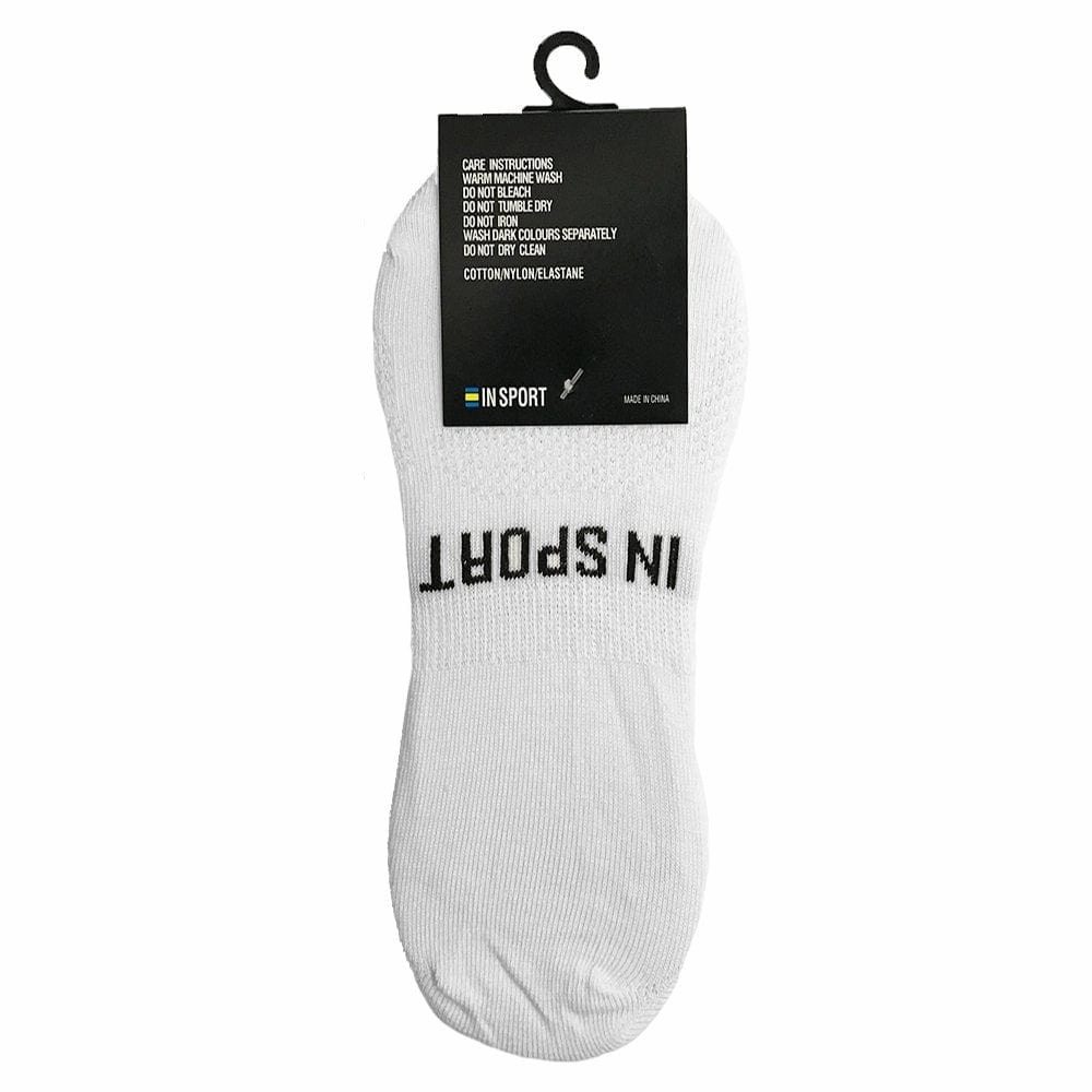 INSPORT UNISEX  NO SHOW 3 PACK WHITE SOCKS