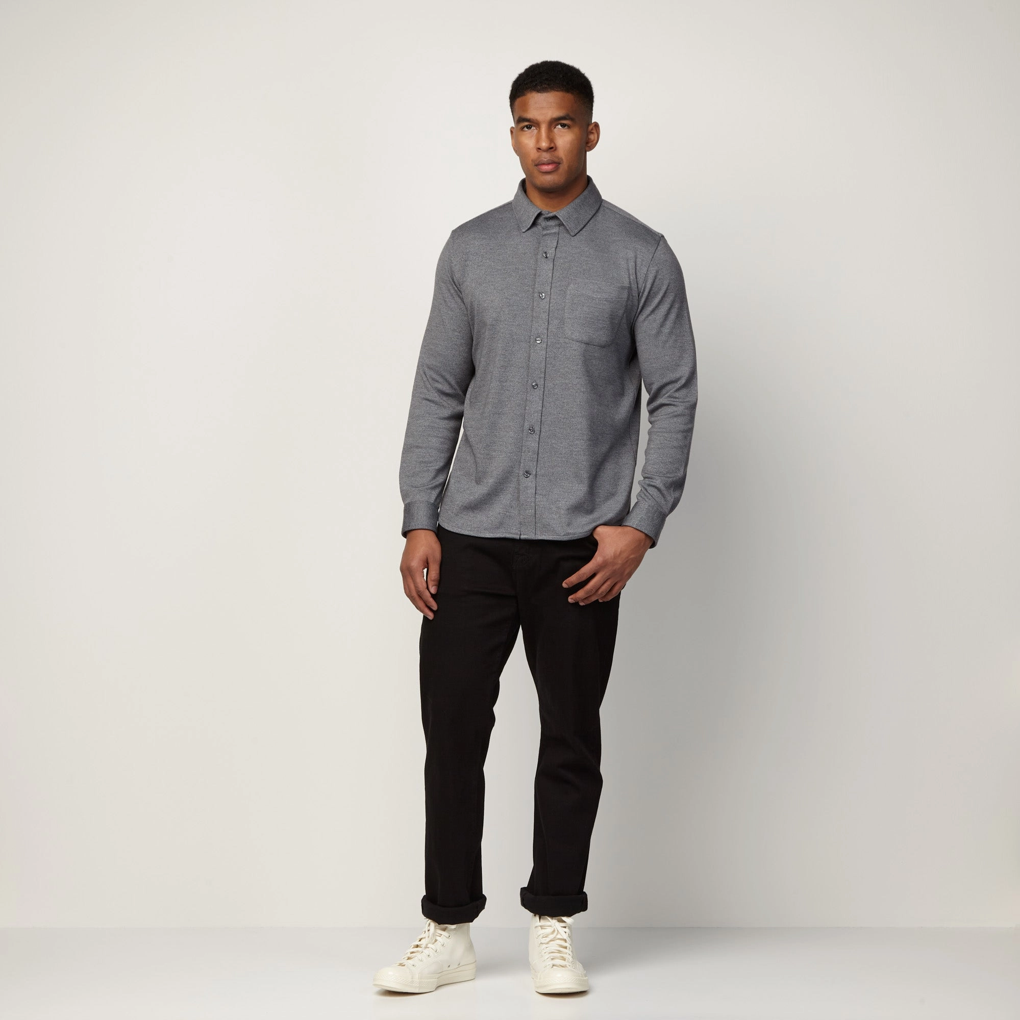 Interlock Button-Down Shirt