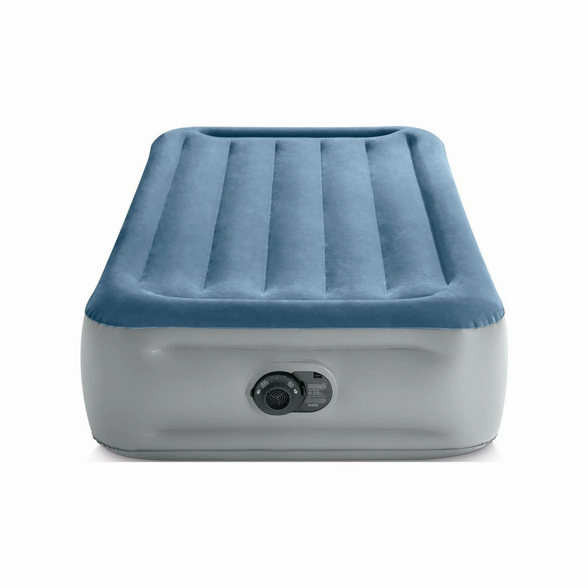 Intex 64171WD 15" Twin Essential Rest Dura-Beam Airbed Mattress with Built-in Pump