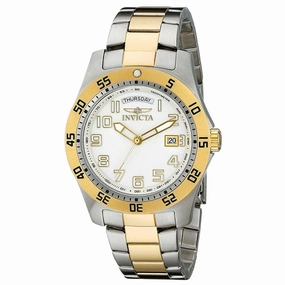 Invicta 6693 Men's Specialty White Dial Two Tone Bracelet Watch