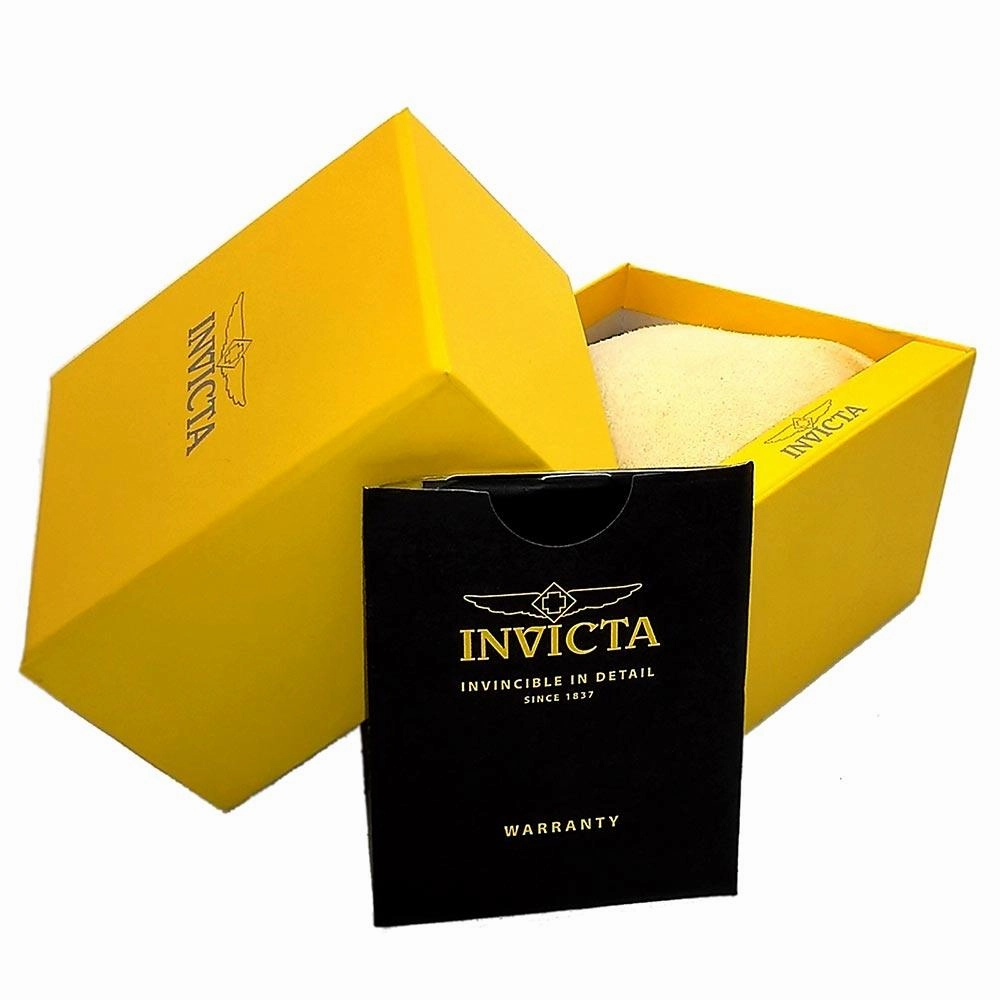 Invicta Men's Chronograph Watch - S1 Rally Black Dial Light Brown Leather Strap
