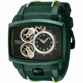 Invicta Men's Watch - Akula Automatic Black Open Heart Dial Silicone Strap | 41700