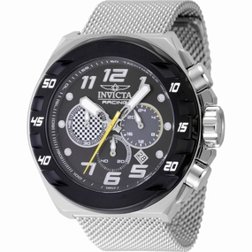 Invicta Men's Watch - Invicta Racing Chrono Black and Light Grey Dial Bracelet | 47203