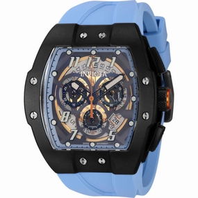 Invicta Men's Watch - JM Correa Light Blue Silicone Rubber Strap Chronograph | 44414