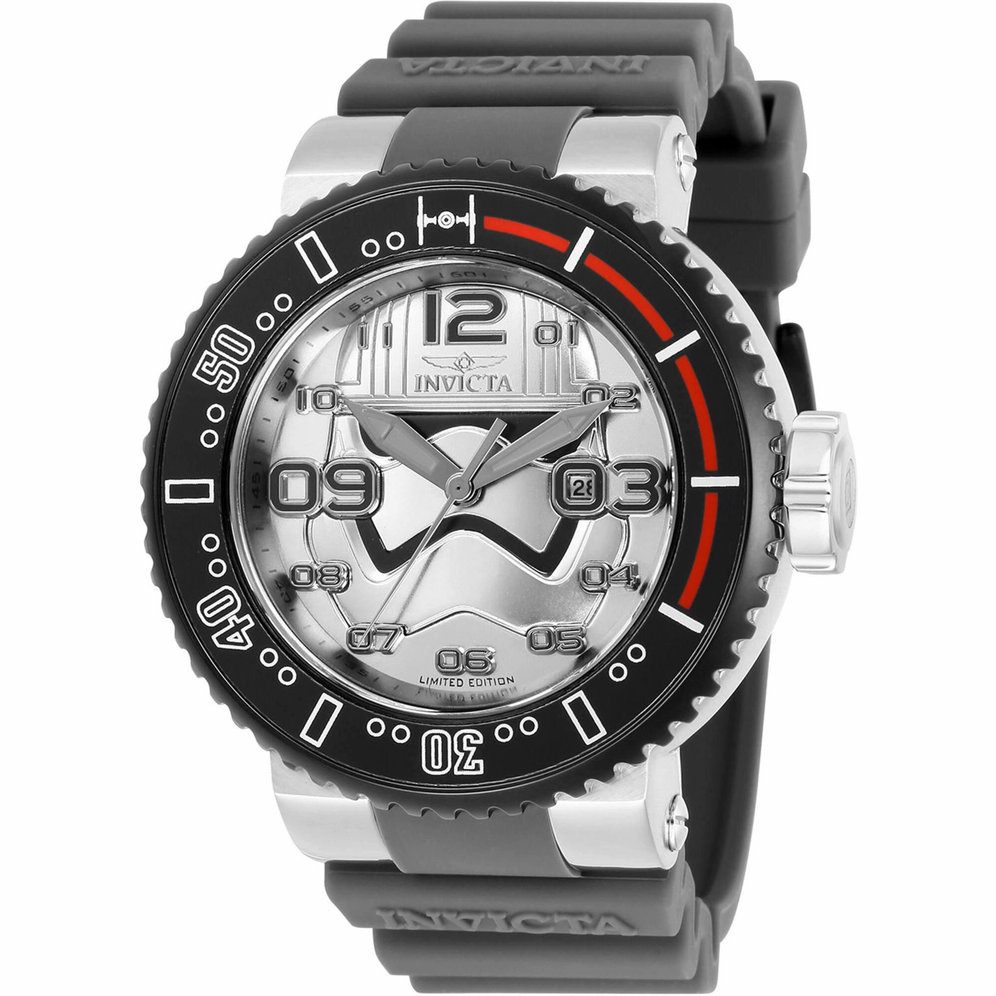 Invicta Men's Watch - Star Wars Captain Phasma Antique Silver and Black Dial | 27668