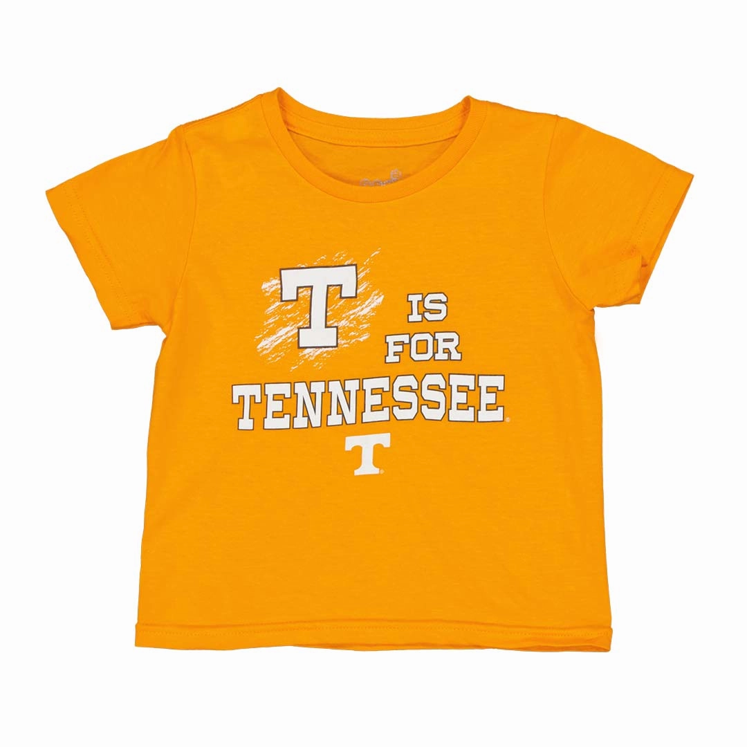 Kids' (Toddler) T Is For Tennessee Short Sleeve T-Shirt (TODDTENNTEE-ORG)