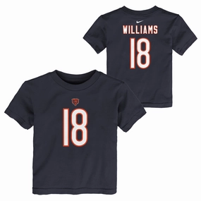 Kids Caleb Williams Chicago Bears Nike Navy Child FUSE Name & Number T-Shirt