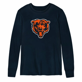 Kids Chicago Bears Navy Primary Logo Child Long Sleeve T-Shirt