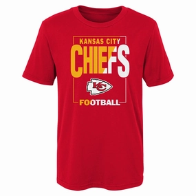 Kids Kansas City Chiefs Red Coin Toss Child Tee