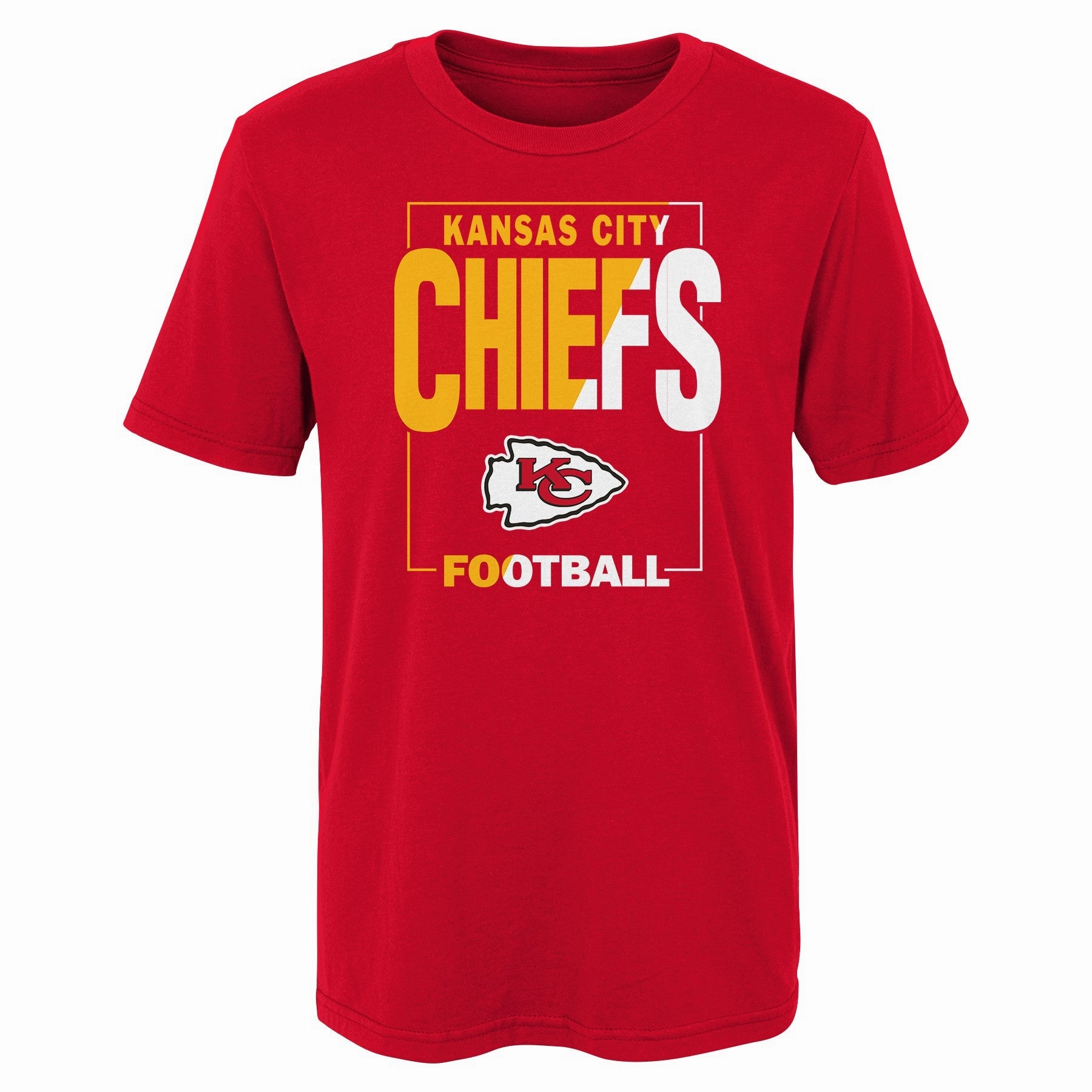 Kids Kansas City Chiefs Red Coin Toss Child Tee