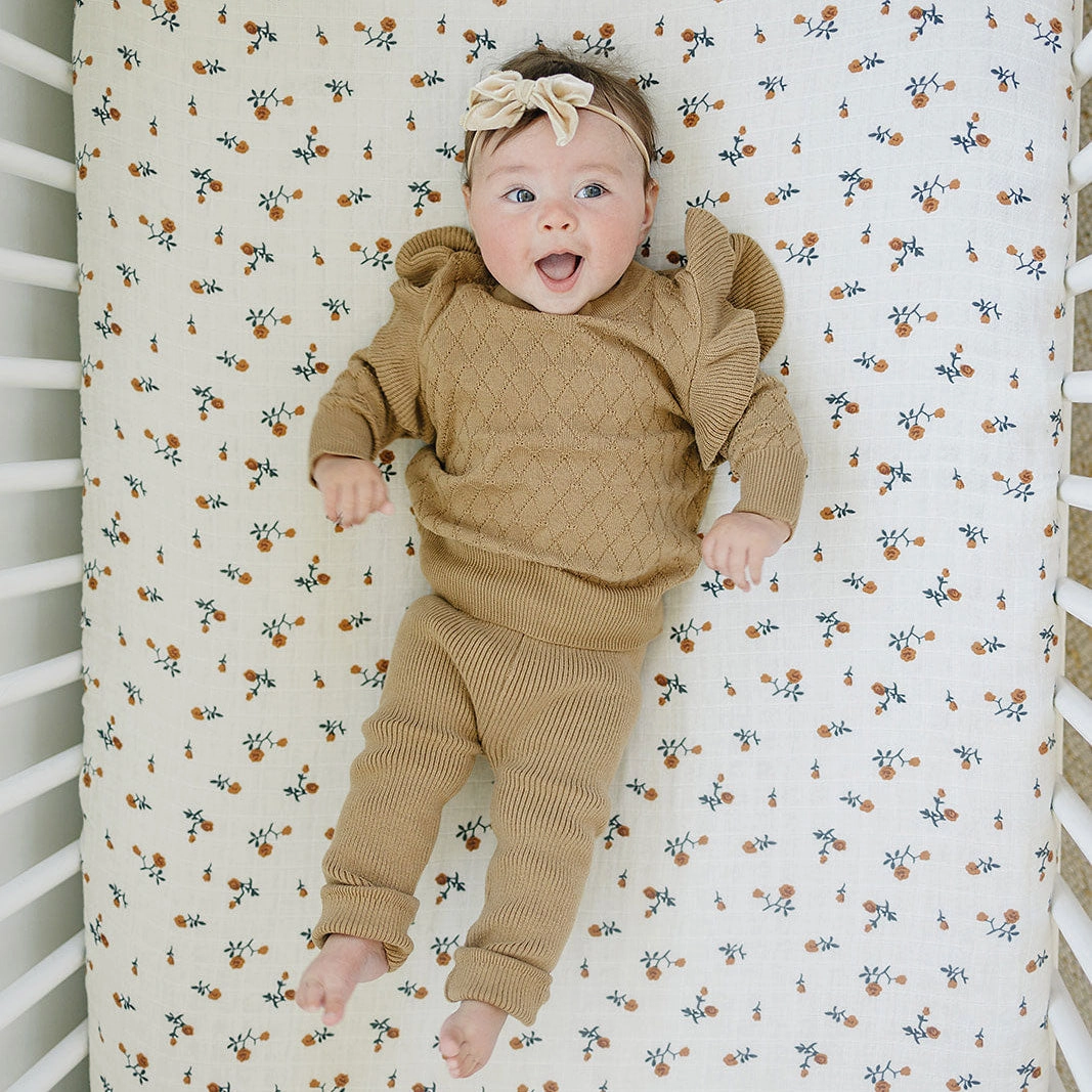 Knit Ruffle Sweater - Toffee