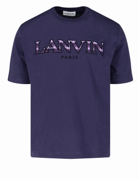 Lanvin Logo Embroidered Crewneck T-Shirt