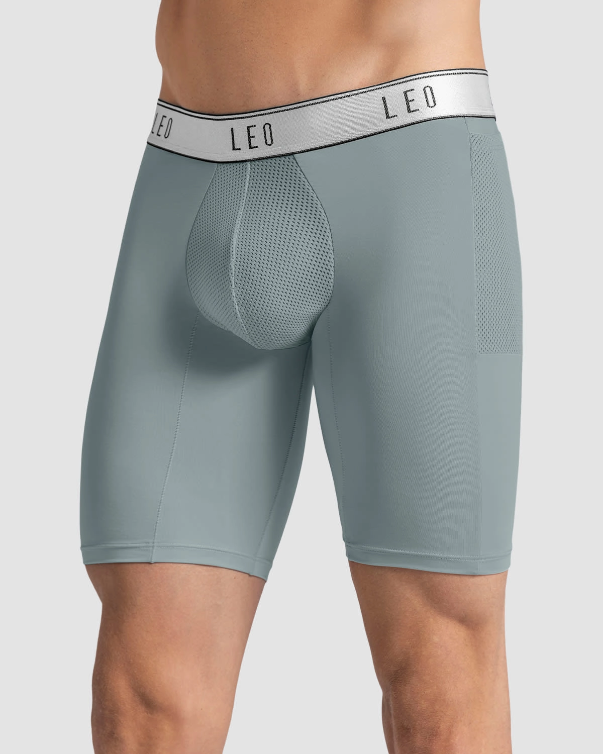 Long Athletic Boxer Brief with Side Pocket