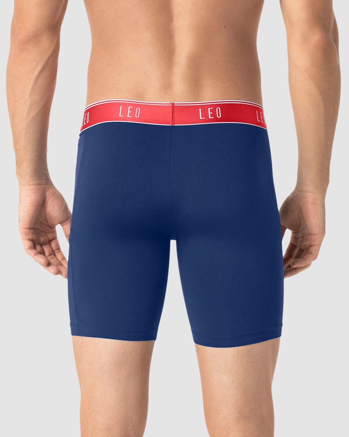 Long Athletic Boxer Brief with Side Pocket