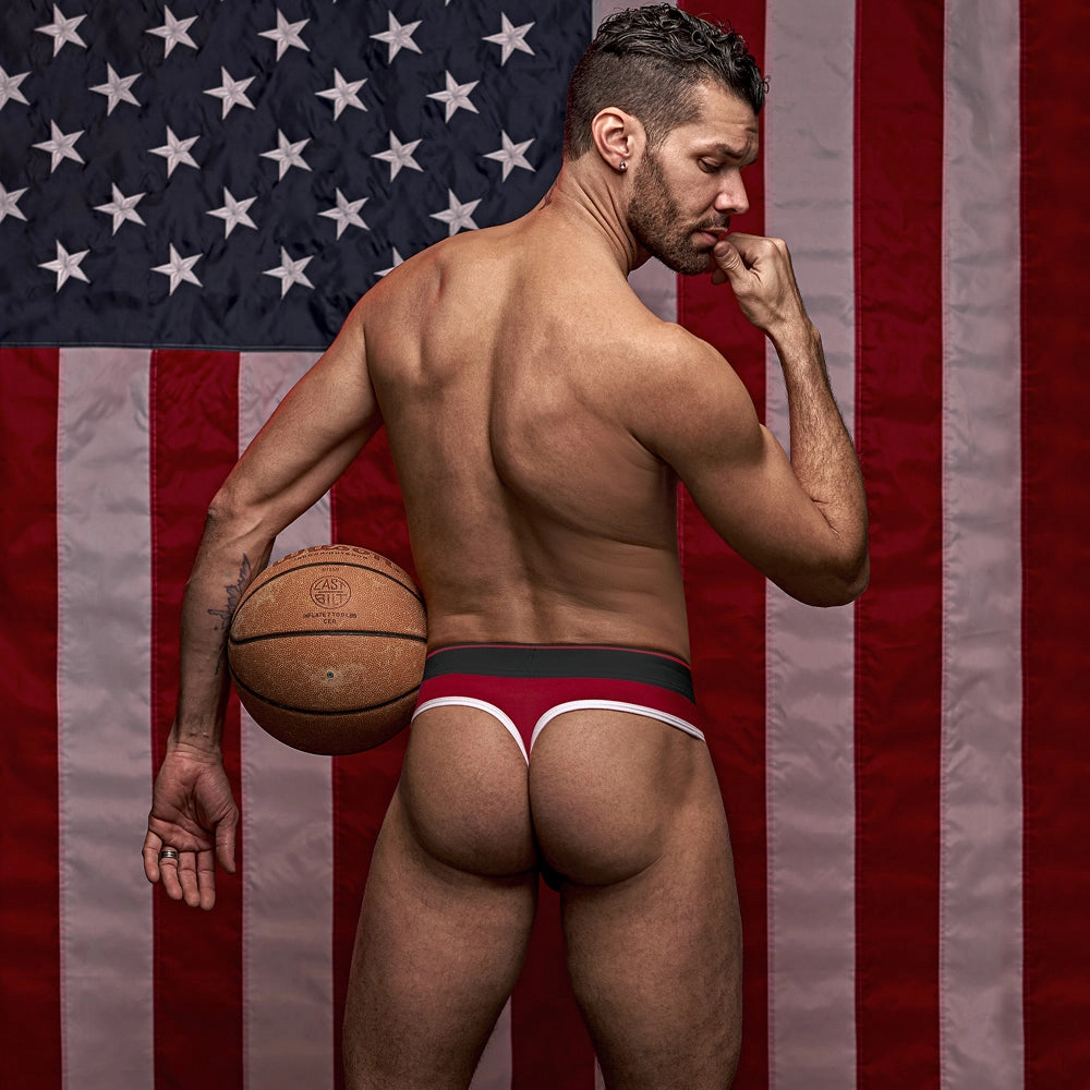 Male Power Retro Sport Panel Thong