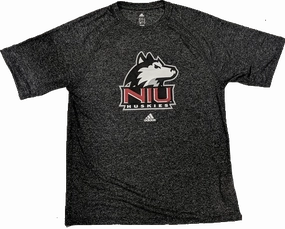 Men's adidas Northern Illinois Huskies Adult Heathered Black Climalite Shirt
