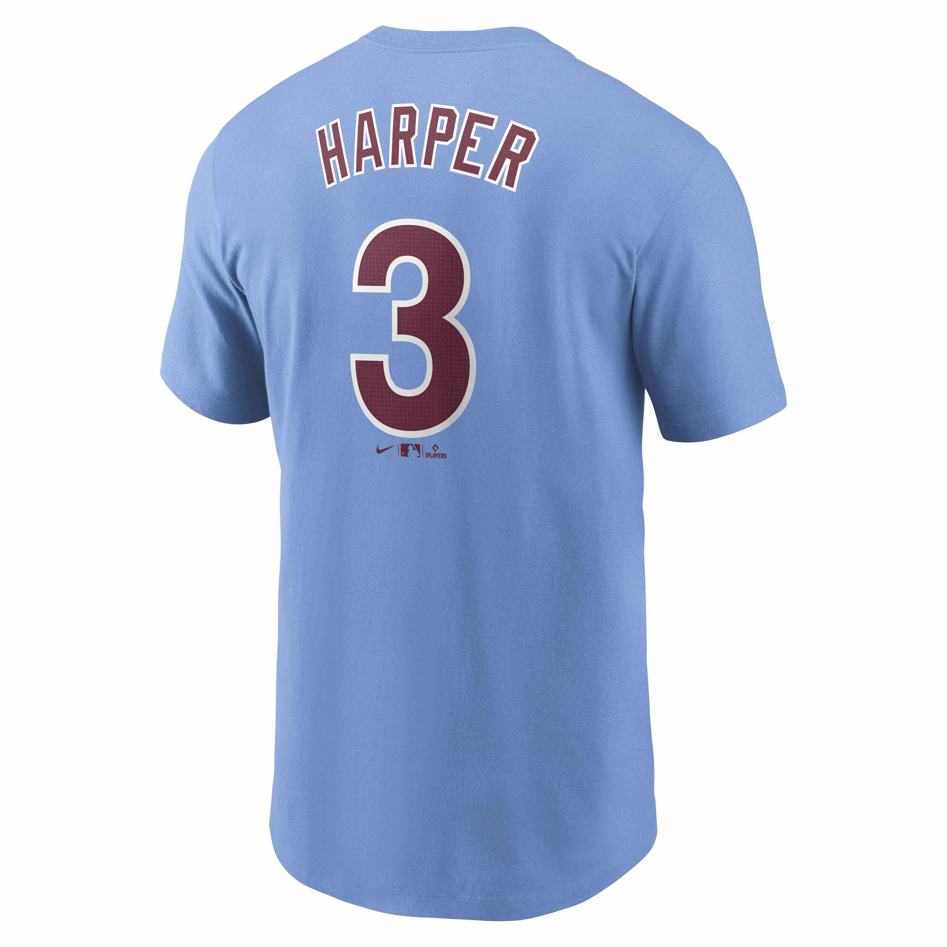 Men's Bryce Harper Philadelphia Phillies Nike Valor Blue Name and Number T-Shirt