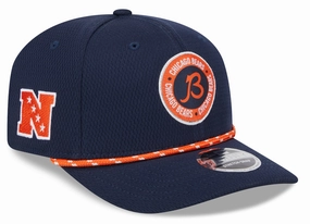 Men's Chicago Bears New Era 2024 Sideline Navy B 9SEVENTY Adjustable Hat