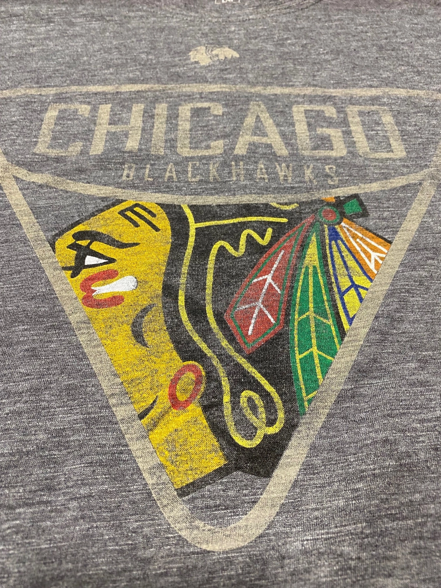 Men's Chicago Blackhawks Light The Lamp Long Sleeve Tee By Levelwear
