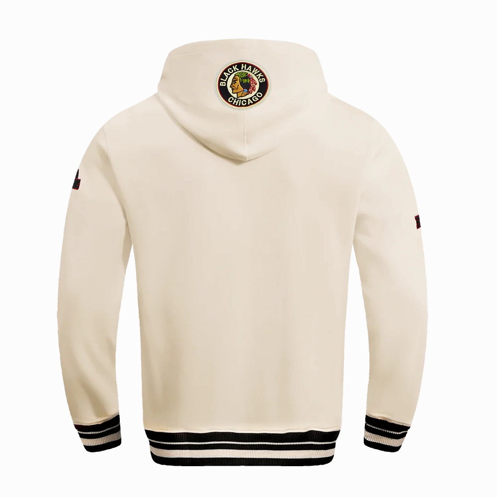 Men's Chicago Blackhawks Pro Standard Retro Classic Eggshell Hoodie