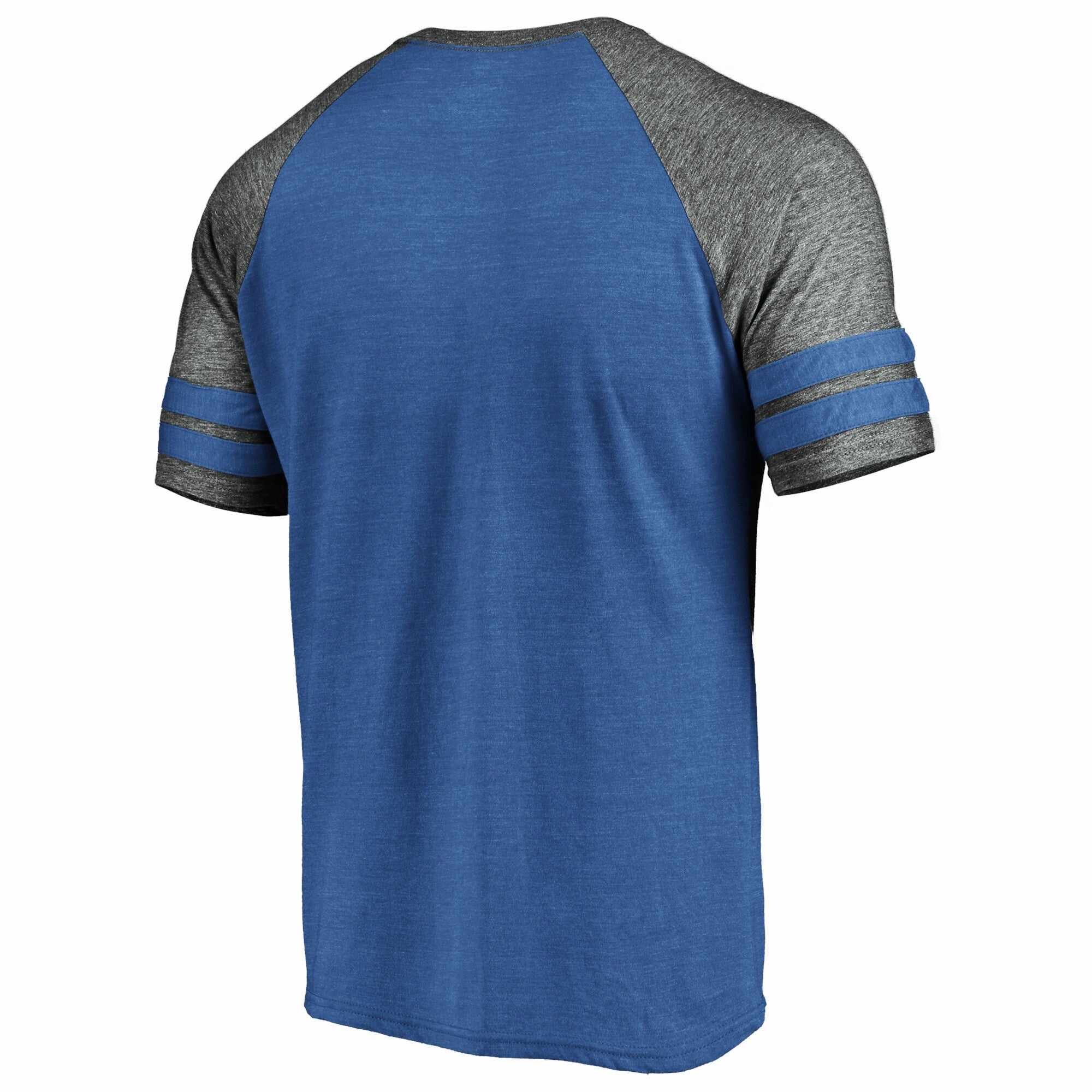 Men's Chicago Cubs Fanatics Branded Heathered Royal/Gray True Classics Diamond Legacy Tri-Blend Raglan T-Shirt
