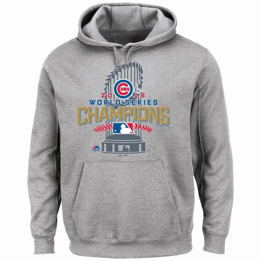 Men's Chicago Cubs Majestic Big & Tall  2016 World Series Champions Locker Room Hoodie