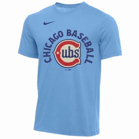 Men's Chicago Cubs Nike Valor Blue Outpace T-Shirt