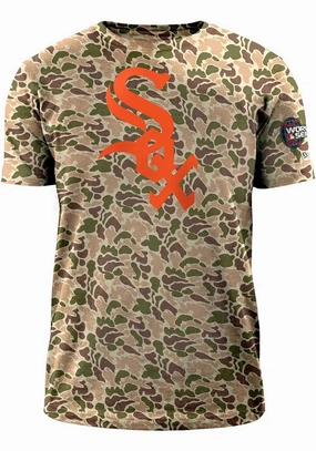 Men's Chicago White Sox 2005 World Series Duck Camo New Era Tee