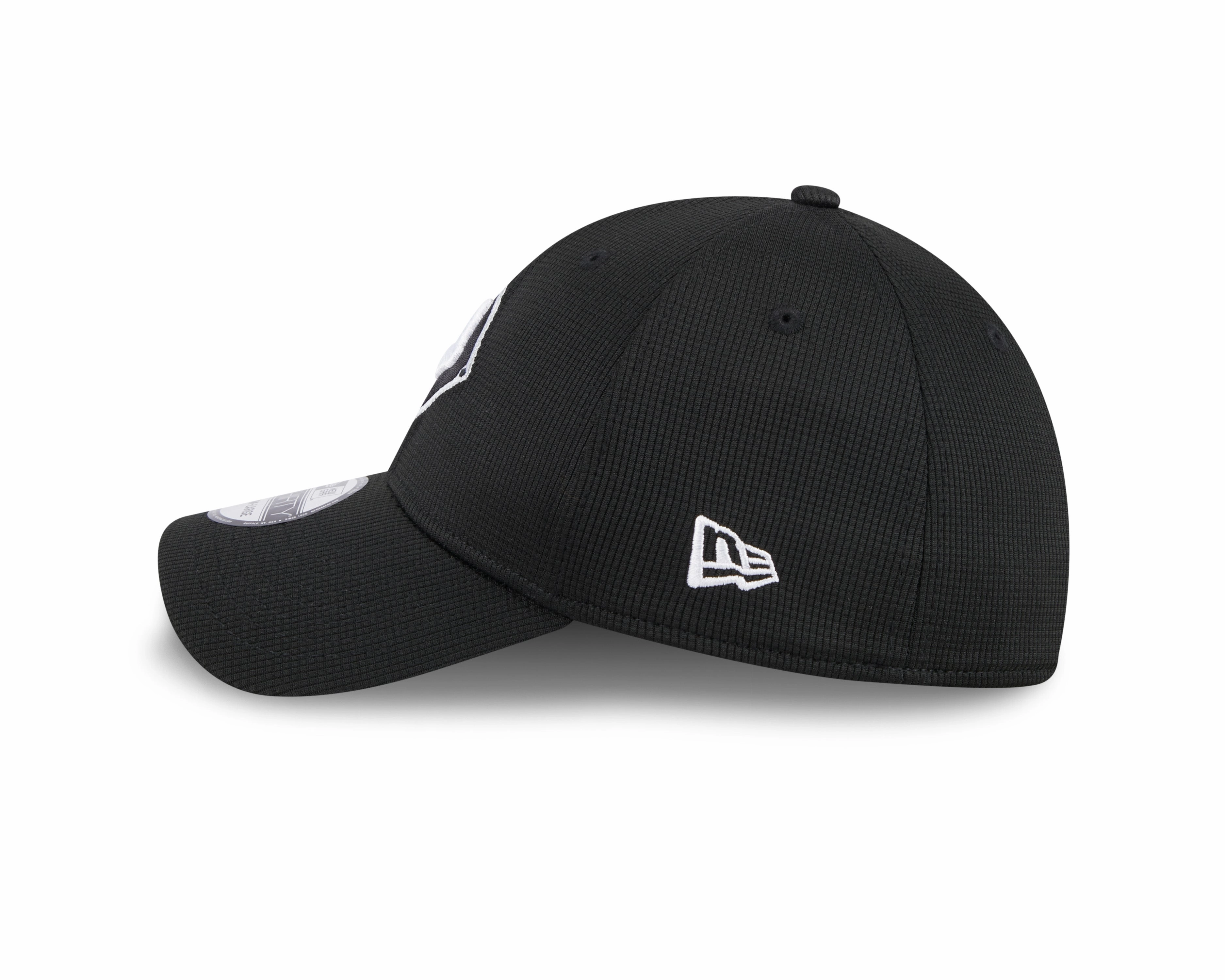 Men's Chicago White Sox New Era 2025 Batting Practice Black 39THIRTY Flex-Fit Hat