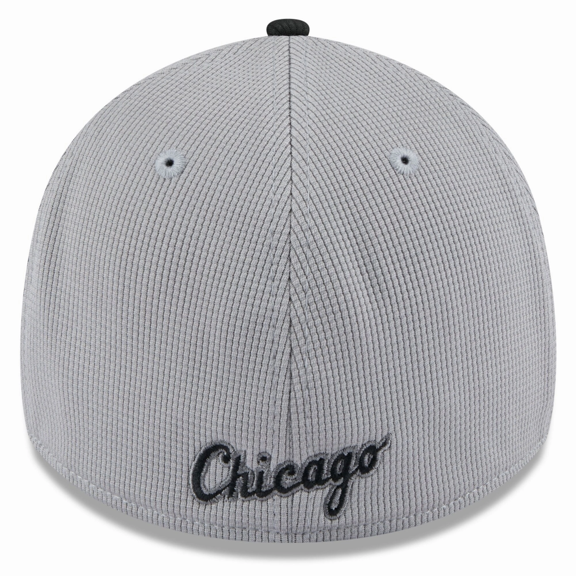 Men's Chicago White Sox New Era 2025 Batting Practice Gray/Black 39THIRTY Flex-Fit Hat