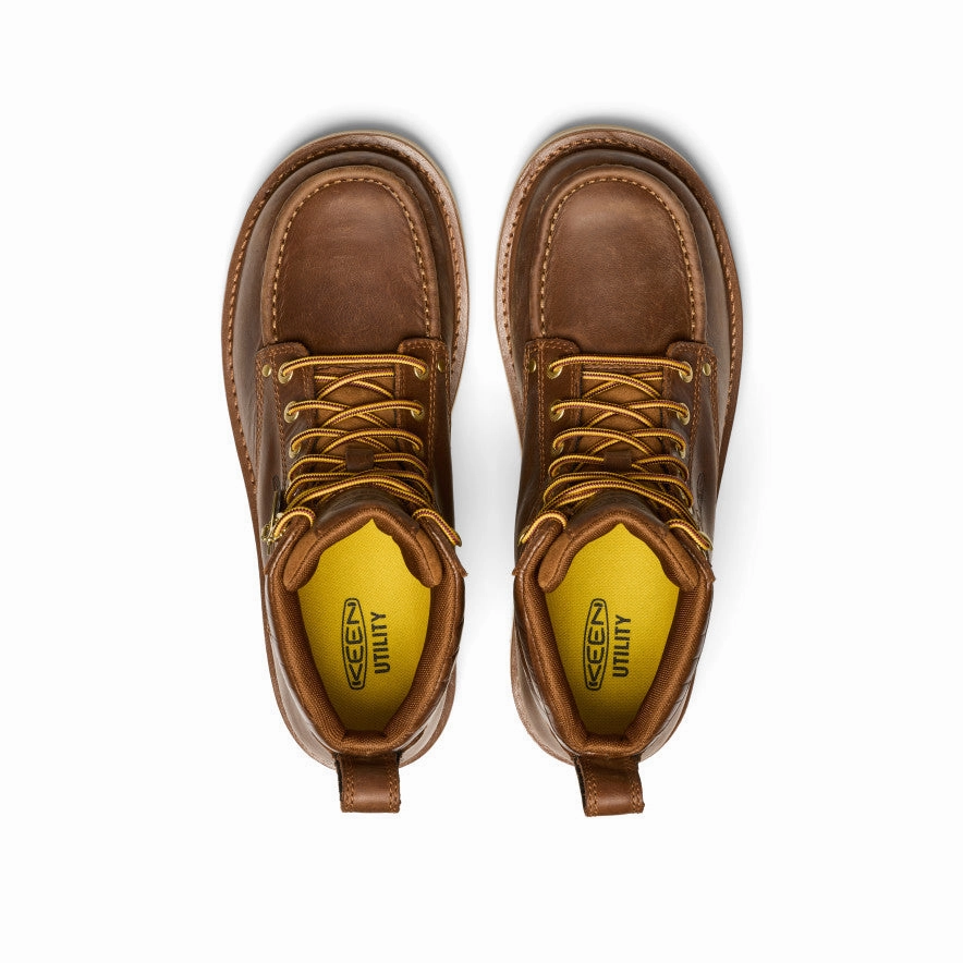 Men's Cincinnati 6" Boot (Soft Toe) x Noon Goons   |  Leather Brown/Off White