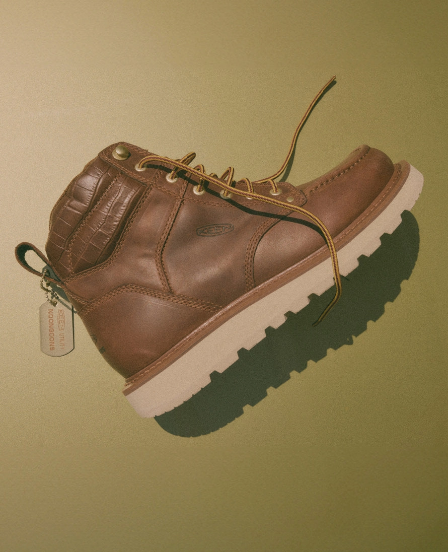 Men's Cincinnati 6" Boot (Soft Toe) x Noon Goons   |  Leather Brown/Off White