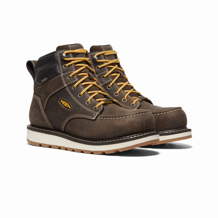 Men's Cincinnati 6" Waterproof Boot (Carbon Toe)  |  Dark Chocolate/Sandshell