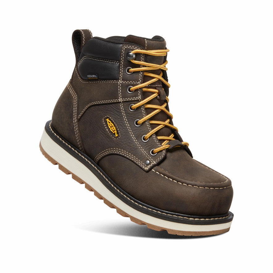 Men's Cincinnati 6" Waterproof Boot (Carbon Toe)  |  Dark Chocolate/Sandshell