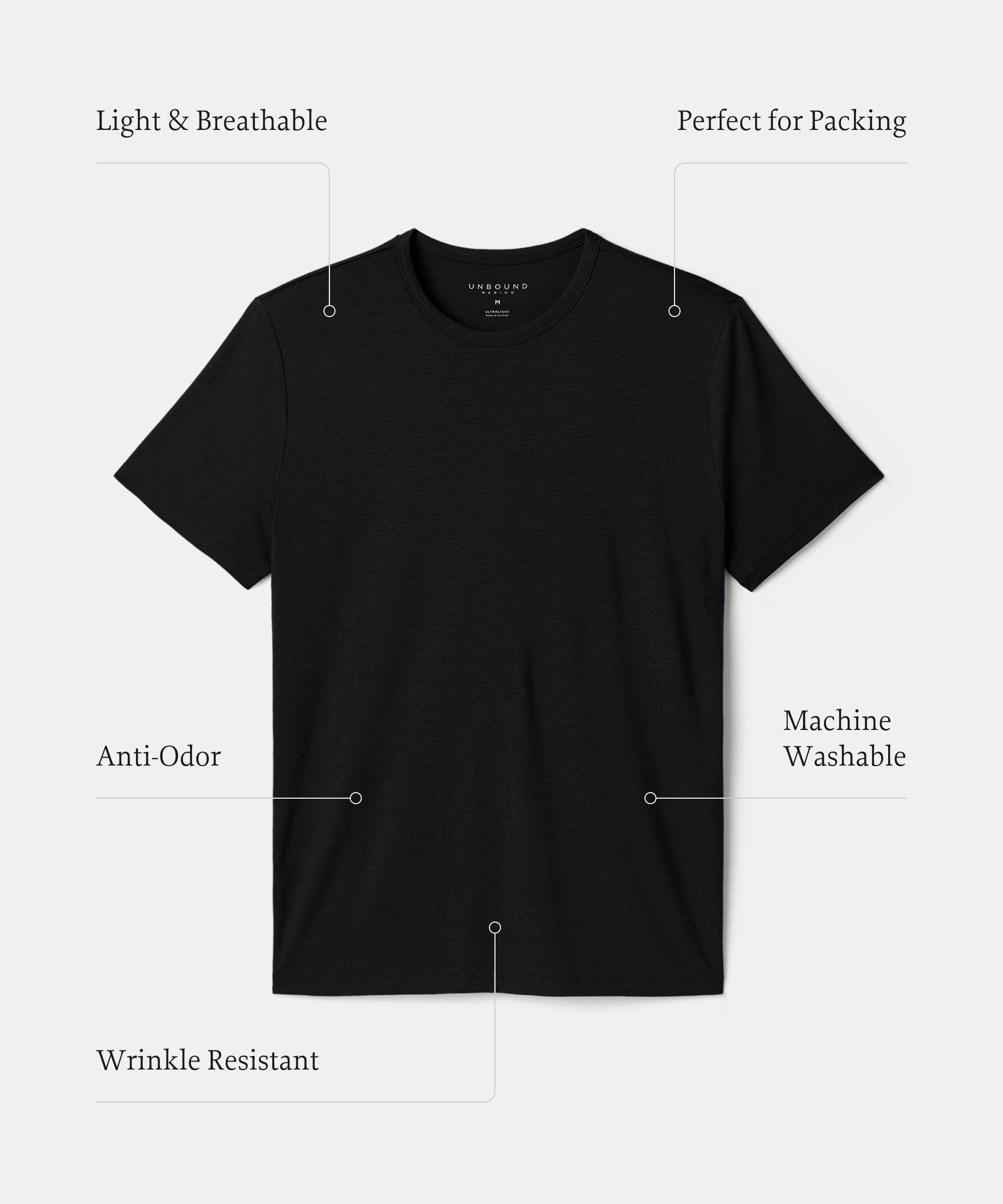 Men's Merino Ultralight Crew T-Shirt