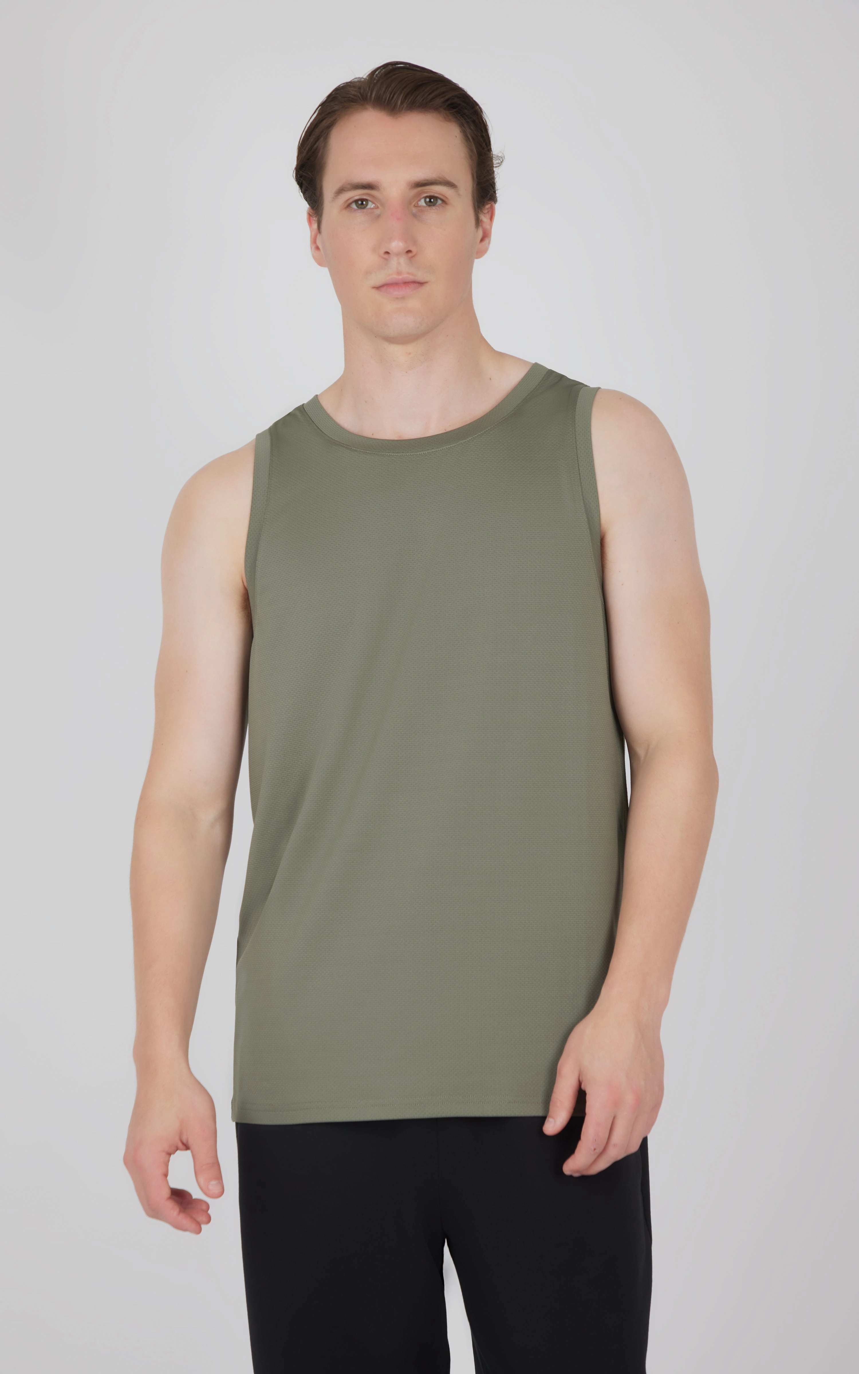 Men's Pique Race Track Muscle Tank