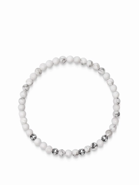 Men's Wristband with Howlite