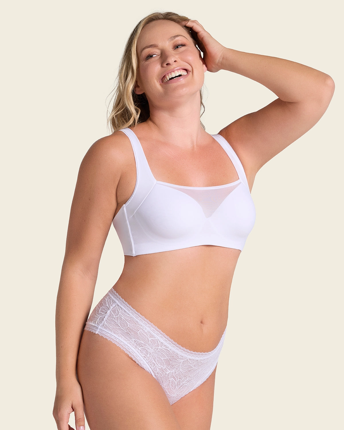 Mesh Front Contouring Bra