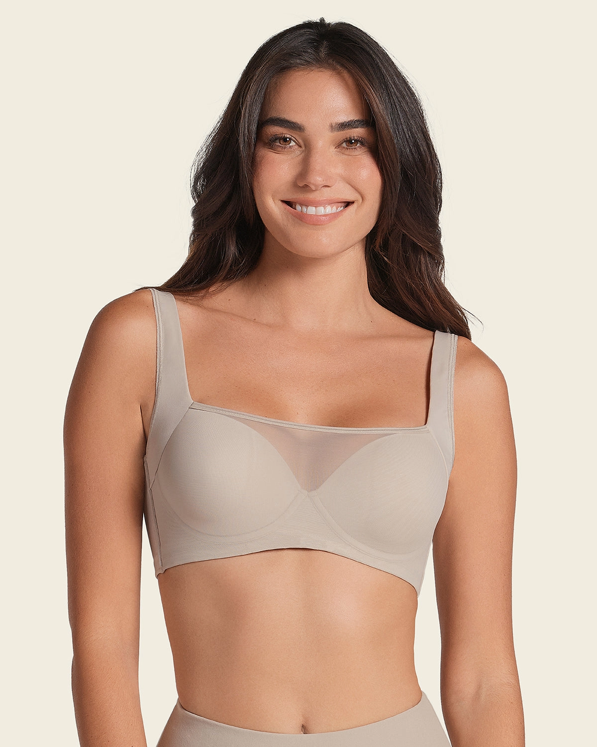 Mesh Front Contouring Bra