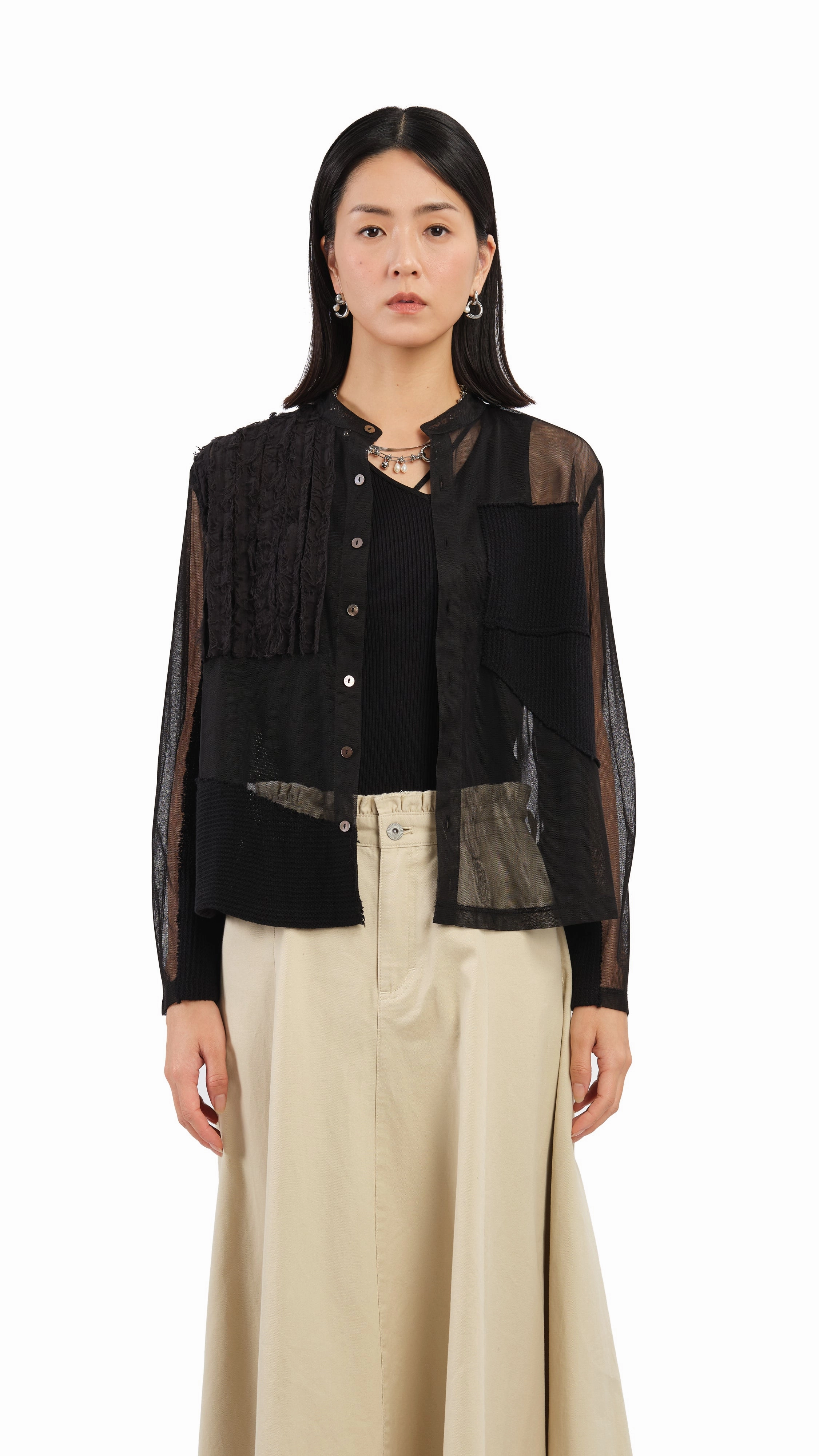 Mesh Patch Shirt
