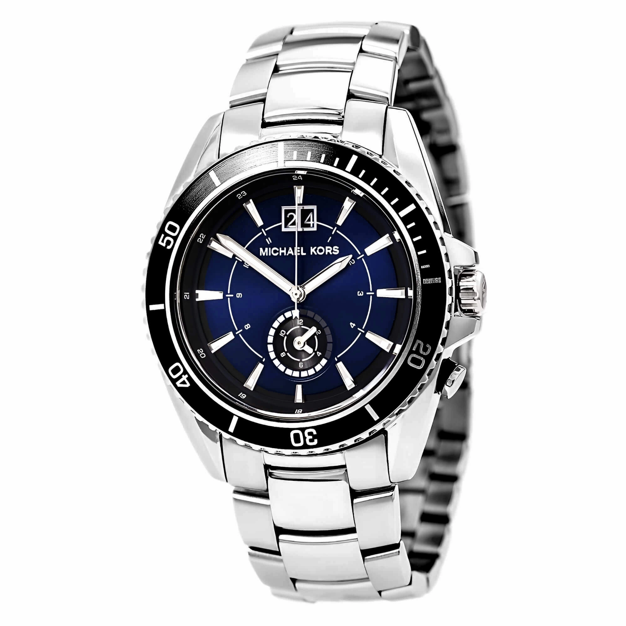 Michael Kors MK8400 Men's Jetmaster Blue Dial Stainless Steel Bracelet Watch