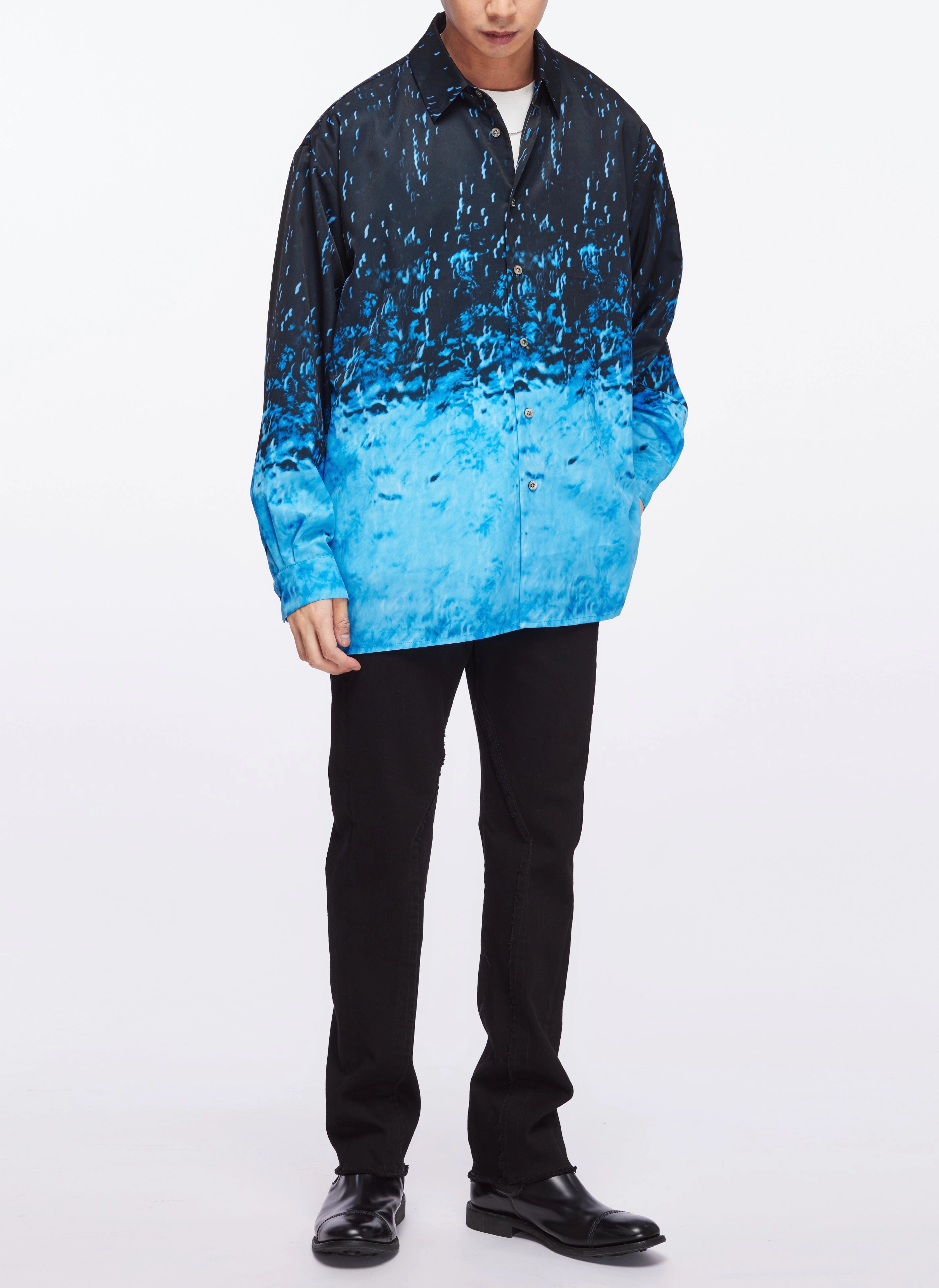 Mika NINAGAWA X INITIAL Open Collar Shirt