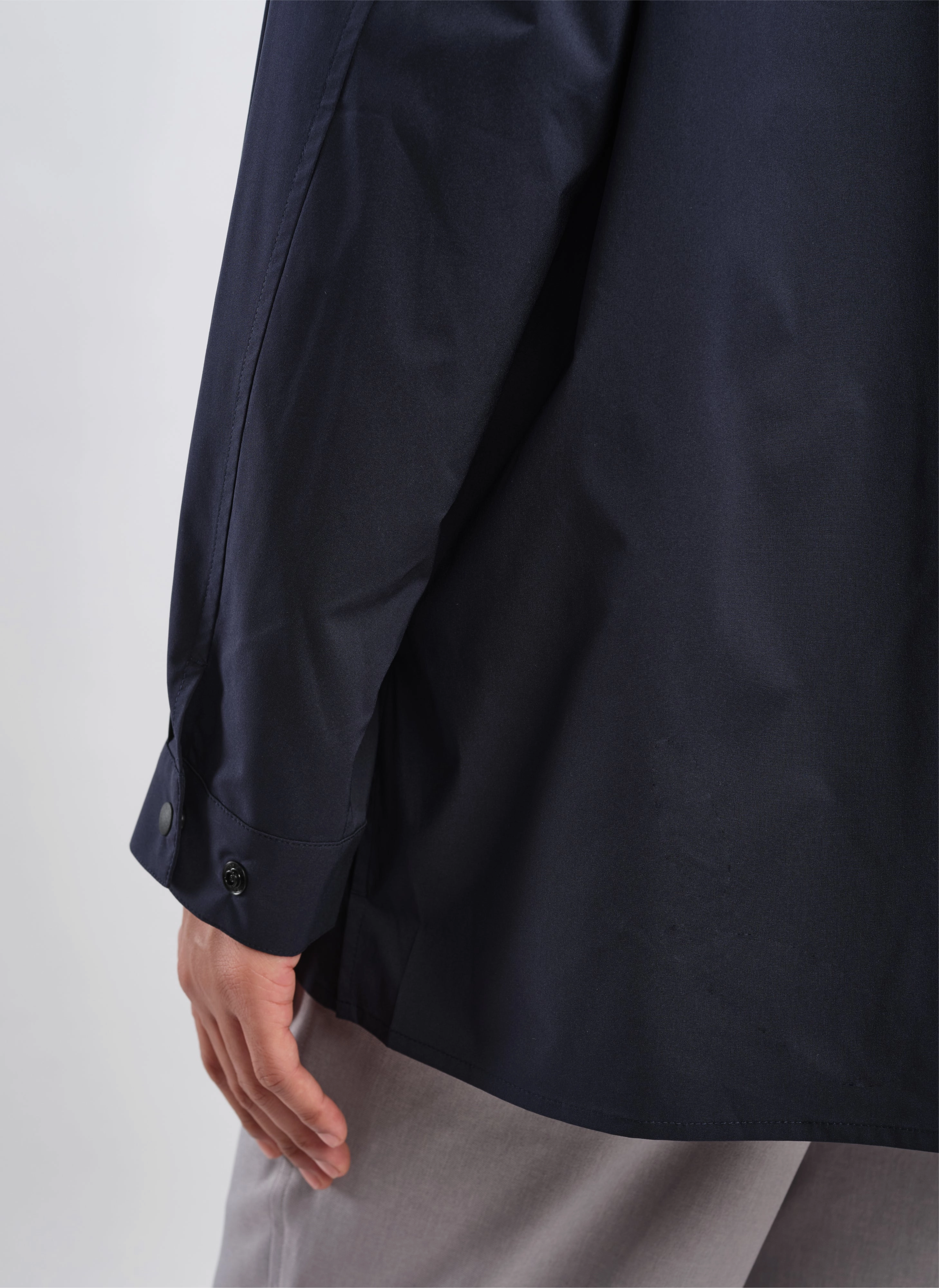 Minotech Snap Button Pocket Open Collar Shirt