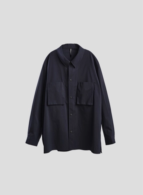 Minotech Snap Button Pocket Open Collar Shirt