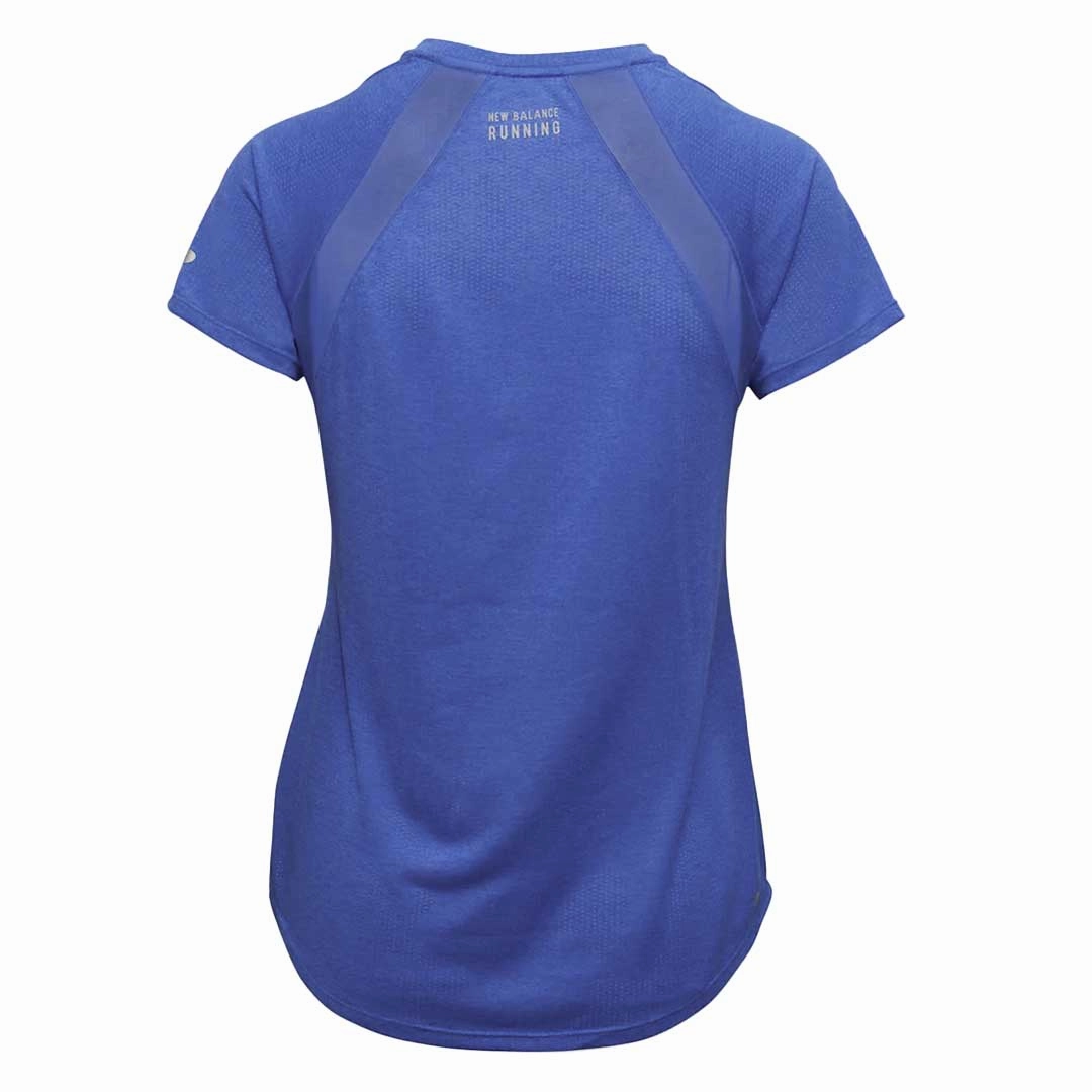 New Balance - Women's Printed Impact Run Short Sleeve T-Shirt (WT21263 MBH)