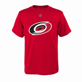 NHL - Kids' (Junior) Carolina Hurricanes Primary Logo Short Sleeve T-Shirt (HK5B7MK99H01 HUR)