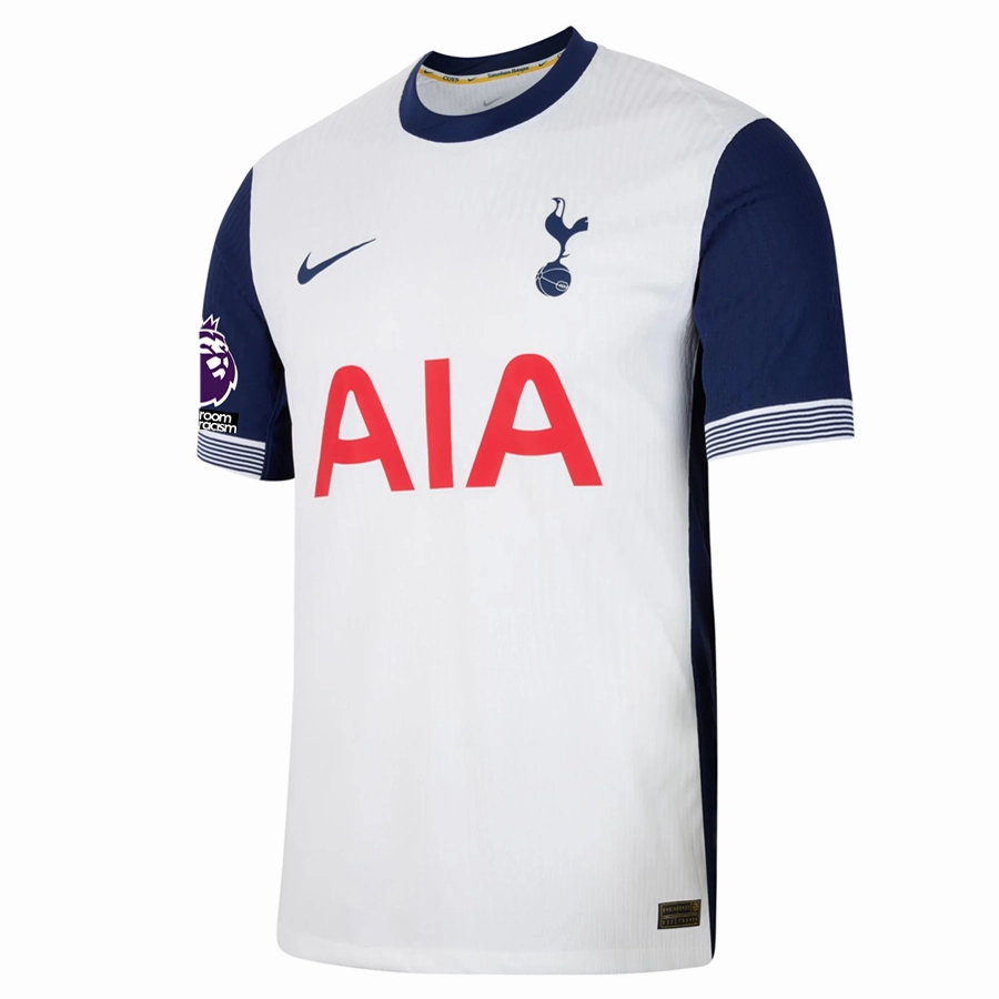 Nike Tottenham Authentic Richarlison Home Jersey w/ EPL   No Room For Racism Patches 24/25 (White/Binary Blue)