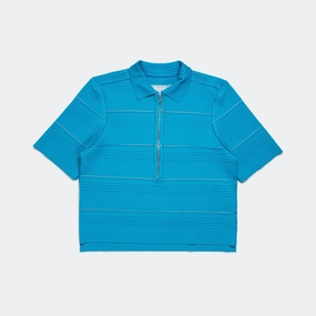 Polo Shirt - Viscose Blue