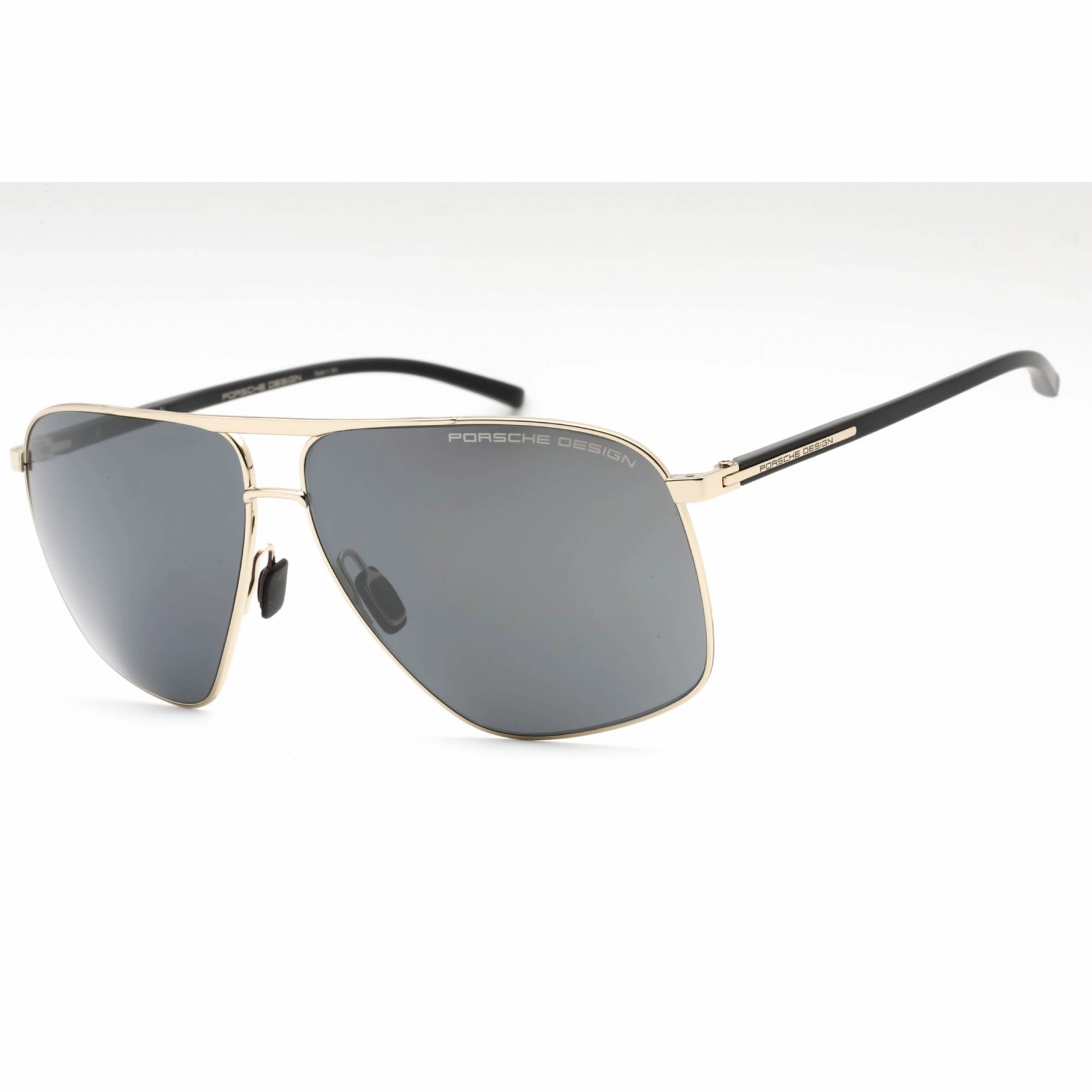 Porsche Men's Sunglasses - Light Gold/Black Metal Navigator Full Rim Frame | P8933 B